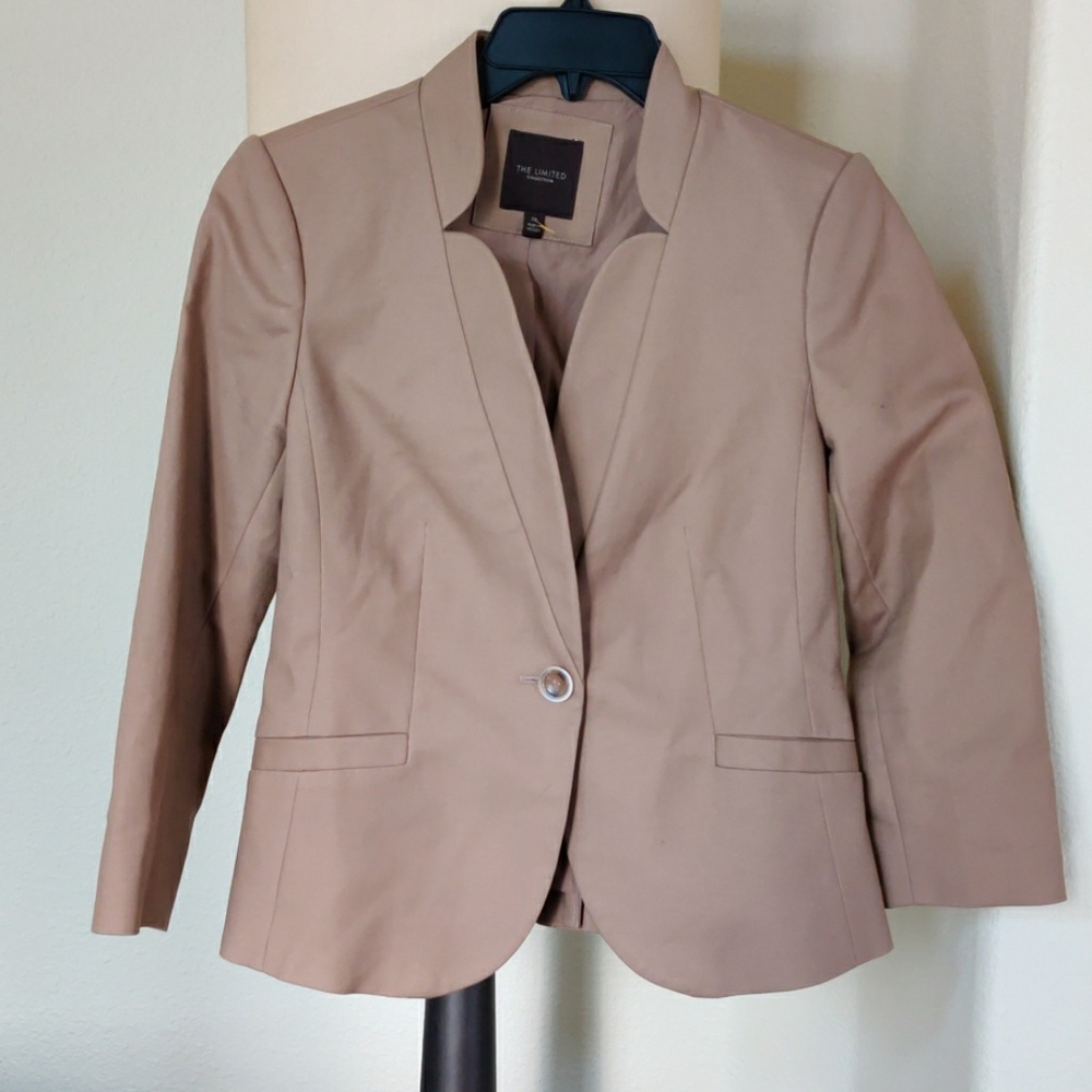 The Limited Beautifully Cut Rich Tan Color Blazer